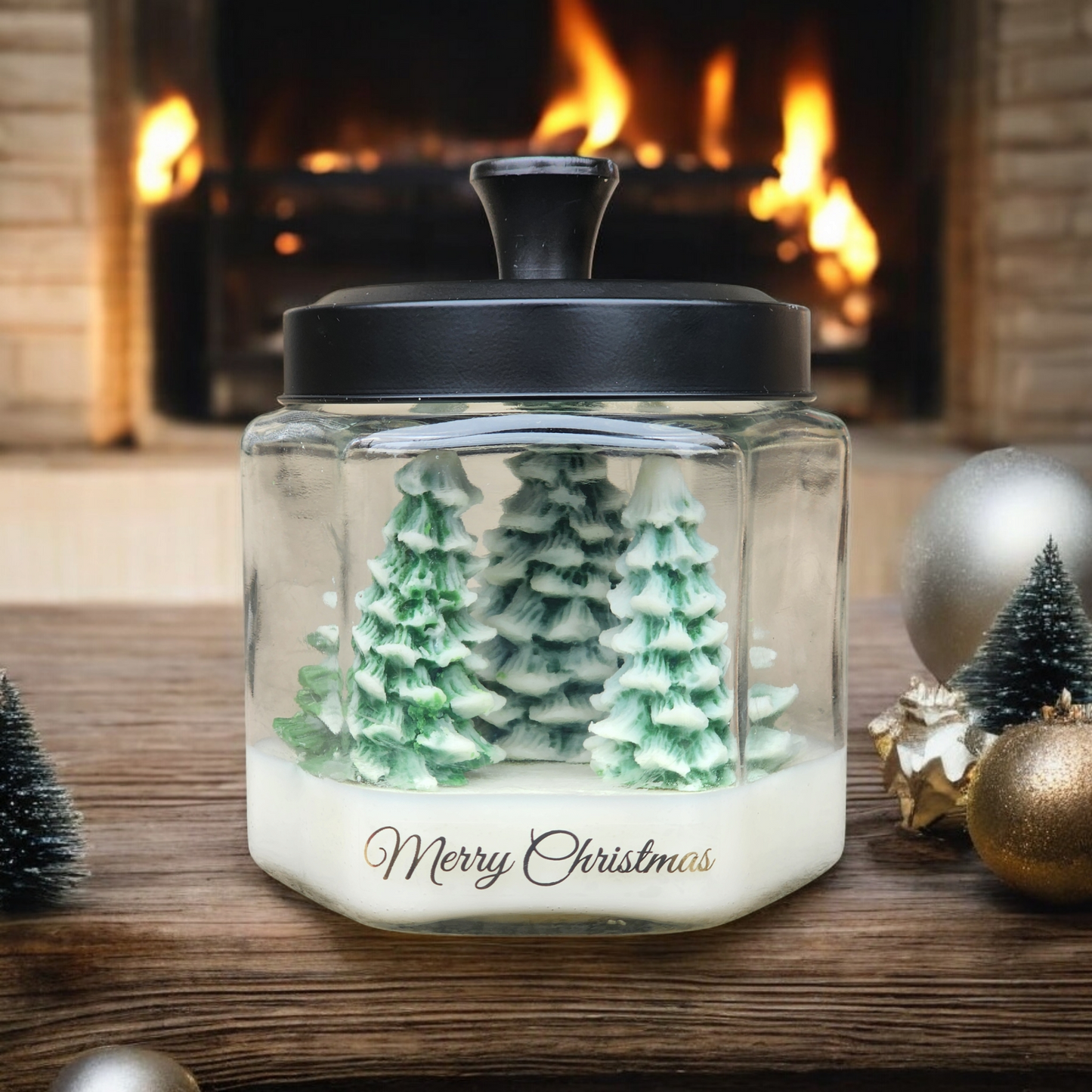 Christmas Tree Village Soy Wax Candle