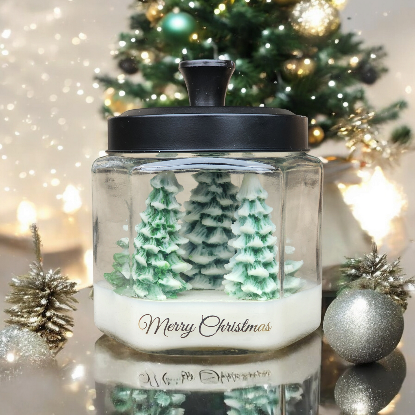 Christmas Tree Village Soy Wax Candle