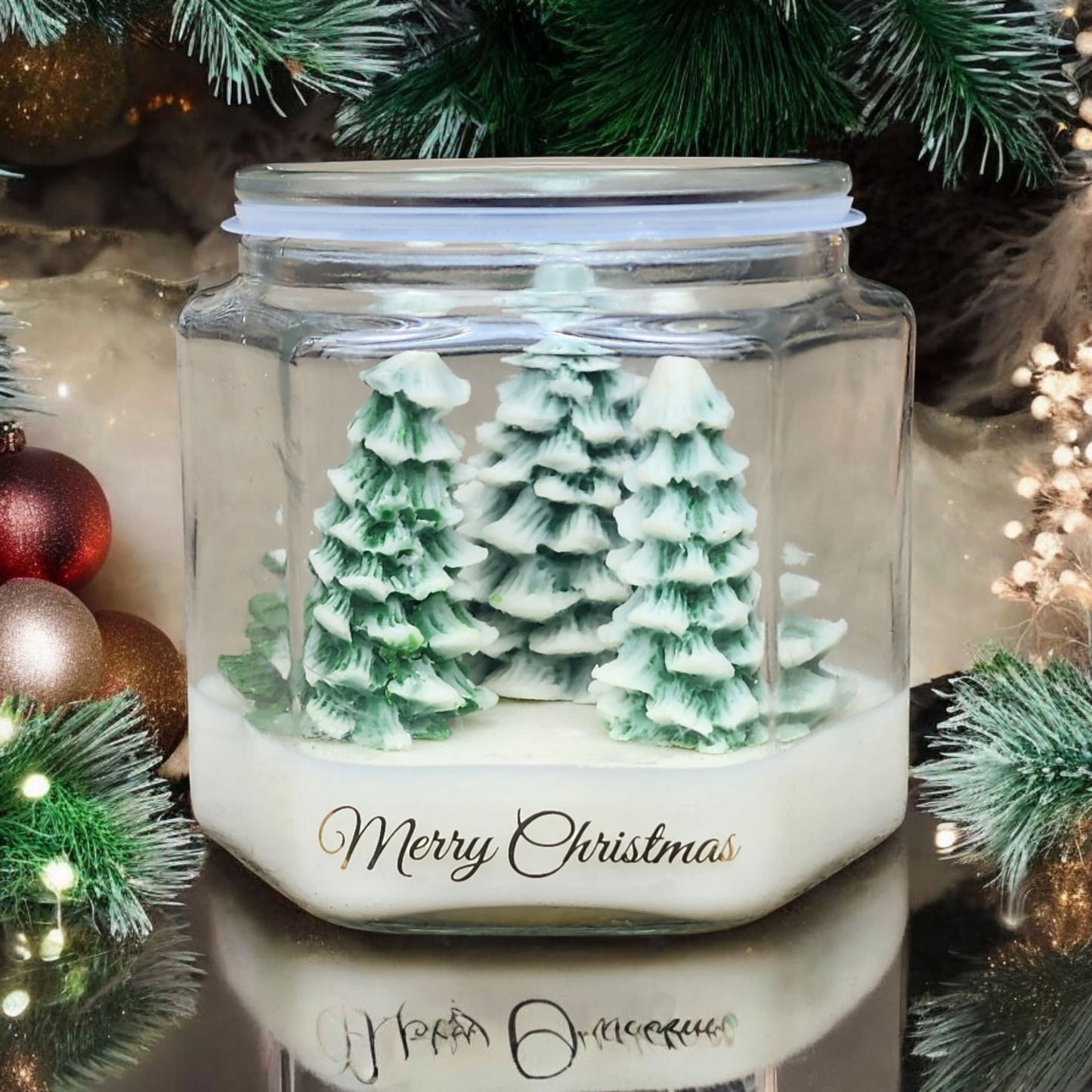 Christmas Tree Village Soy Wax Candle