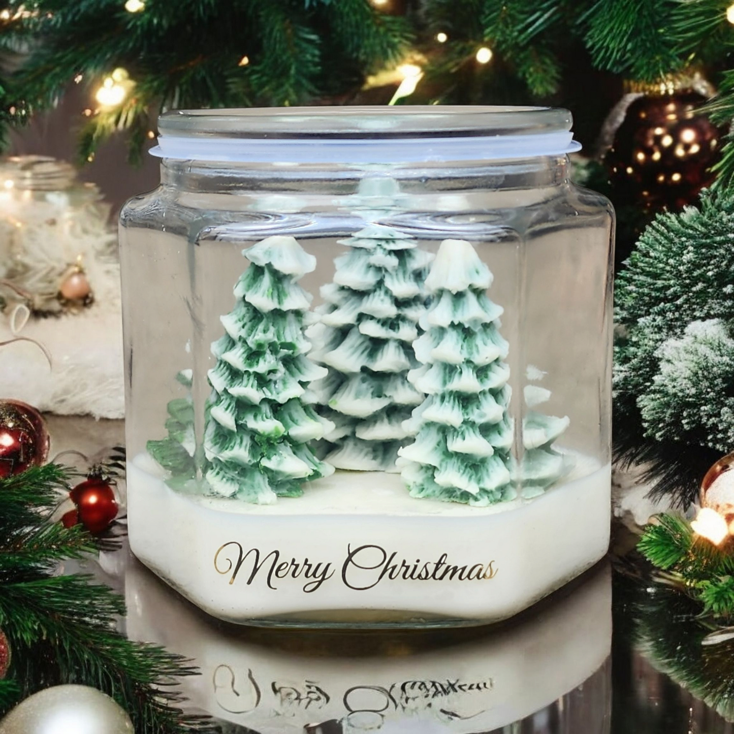 Christmas Tree Village Soy Wax Candle