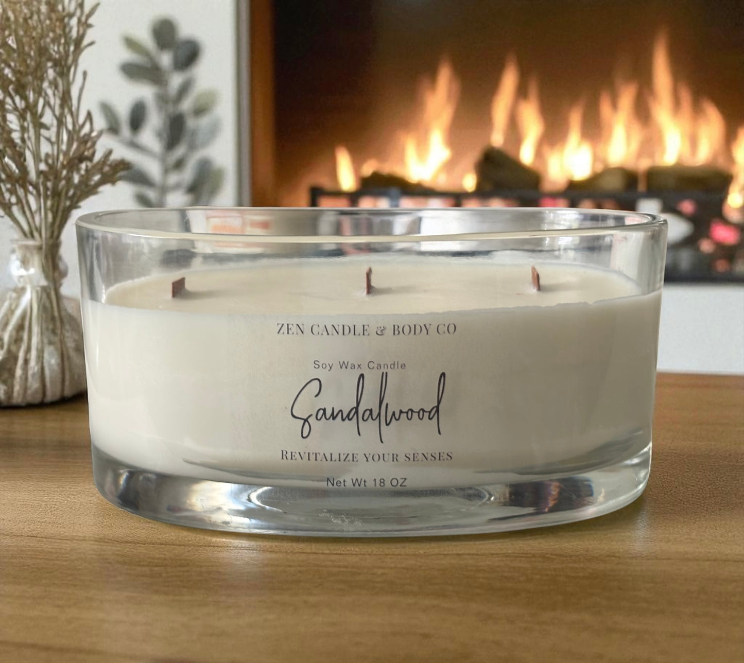 Elegant Oval Jar Soy Candle