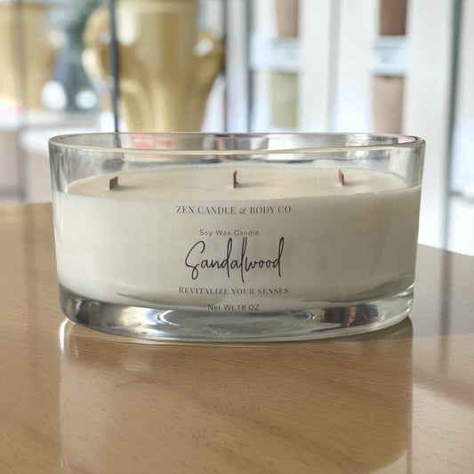 Elegant Oval Jar Soy Candle