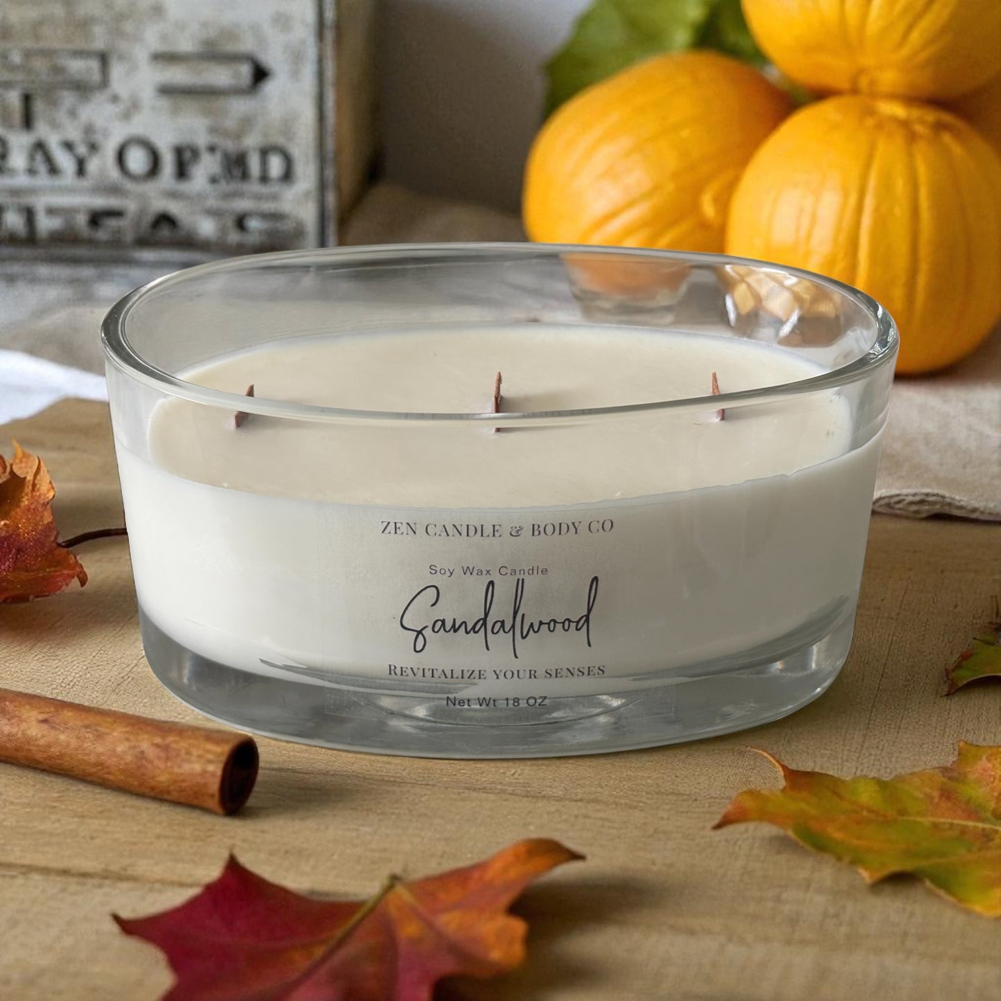 Elegant Oval Jar Soy Candle