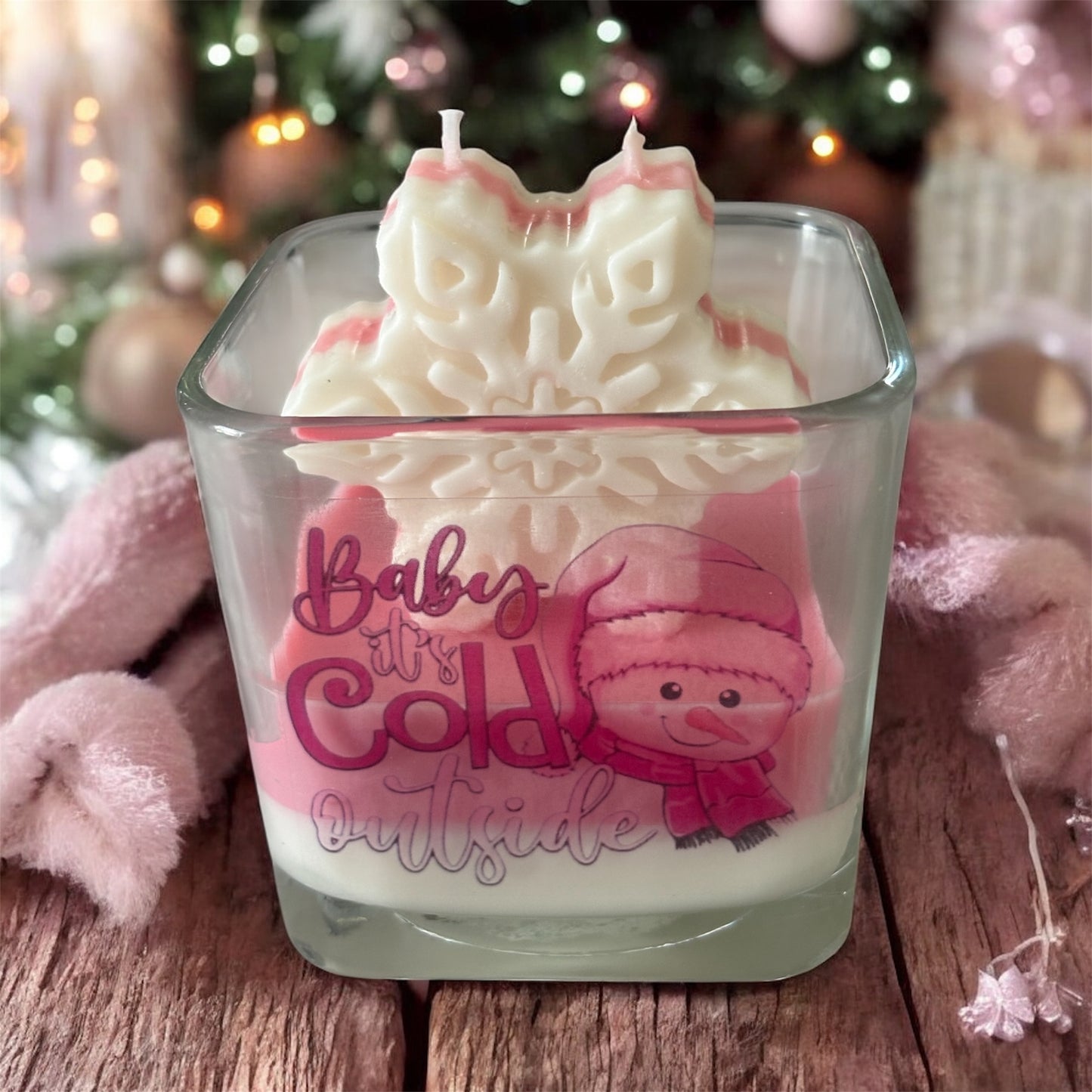 Baby It's Cold Outside Pink Collection Soy Wax Candle