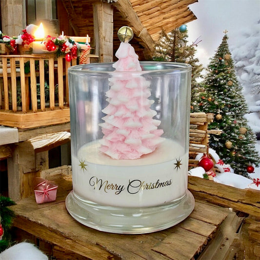 Pink Christmas Luxe Collection Soy Candle