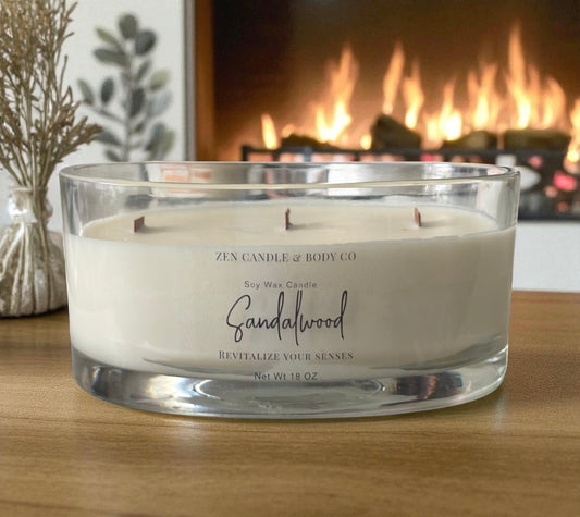 Elegant Oval Jar Soy Candle