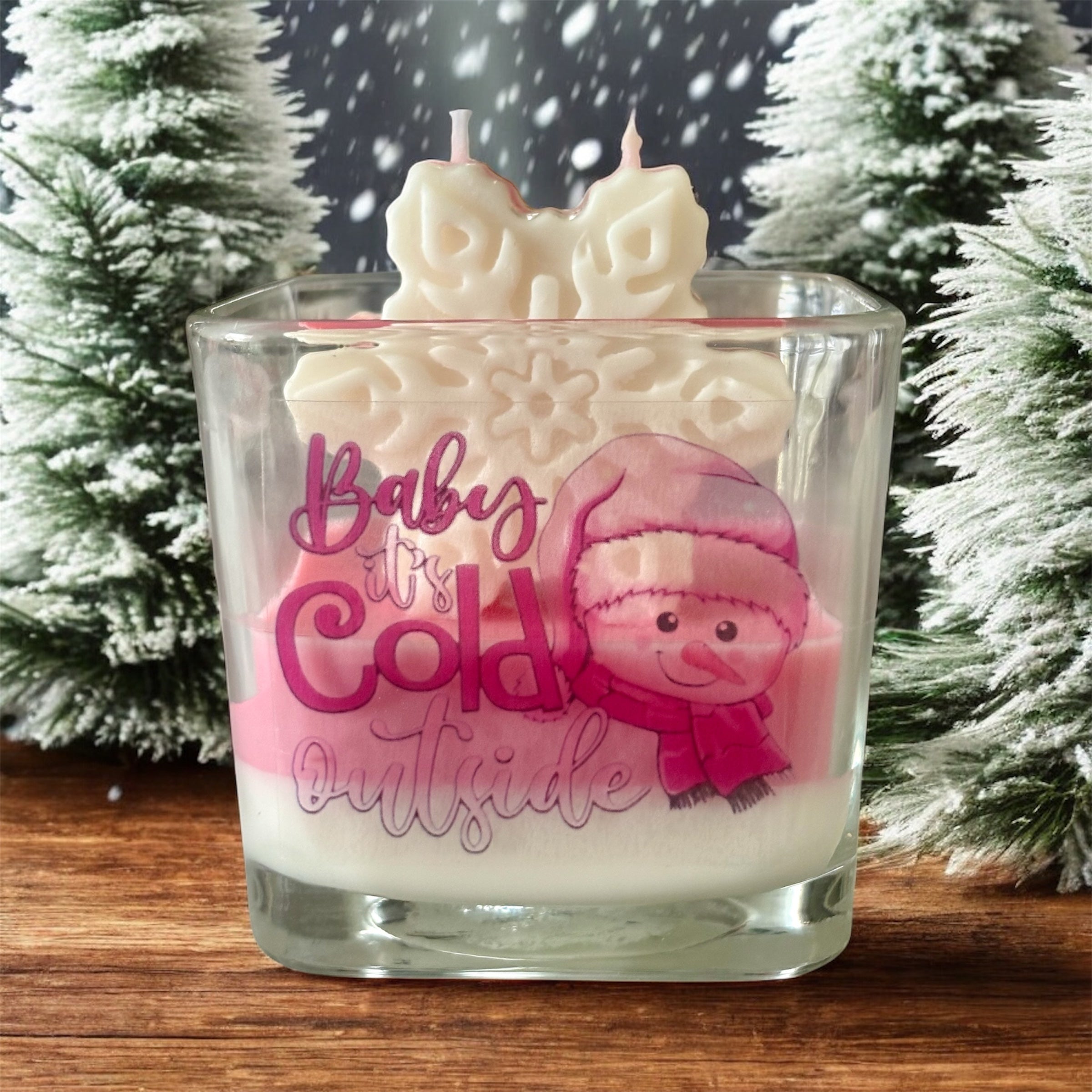 Baby It's Cold Outside Pink Collection Soy Wax Candle
