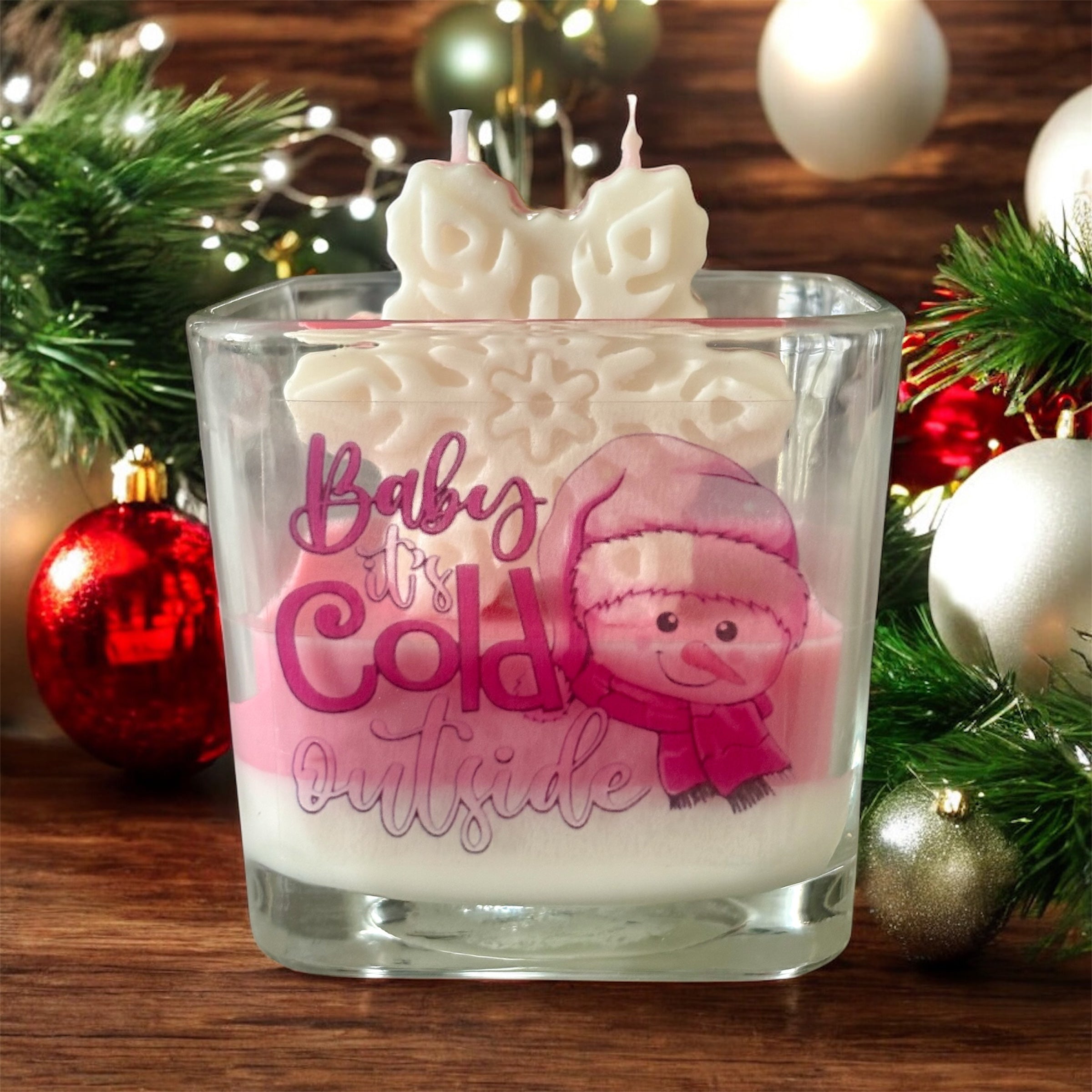 Baby It's Cold Outside Pink Collection Soy Wax Candle