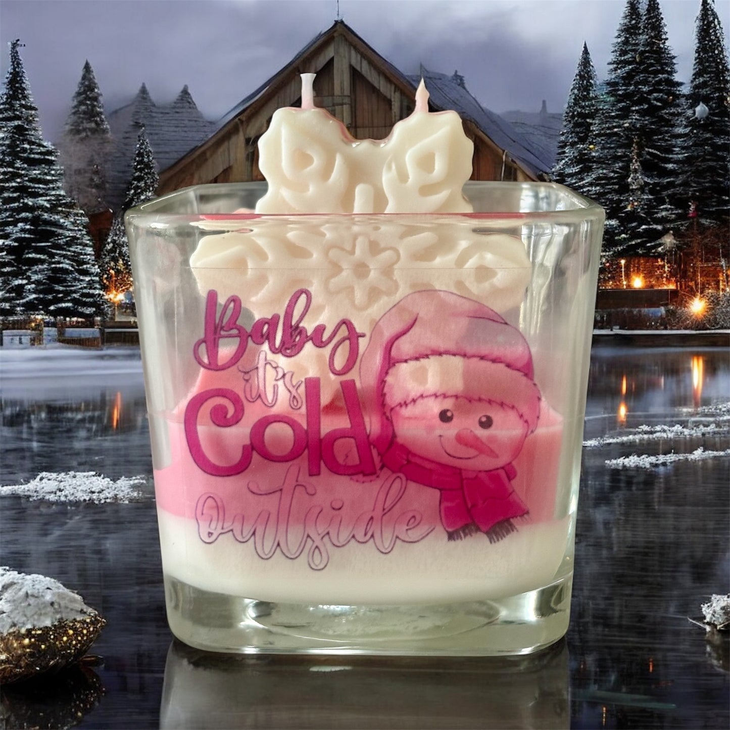 Baby It's Cold Outside Pink Collection Soy Wax Candle