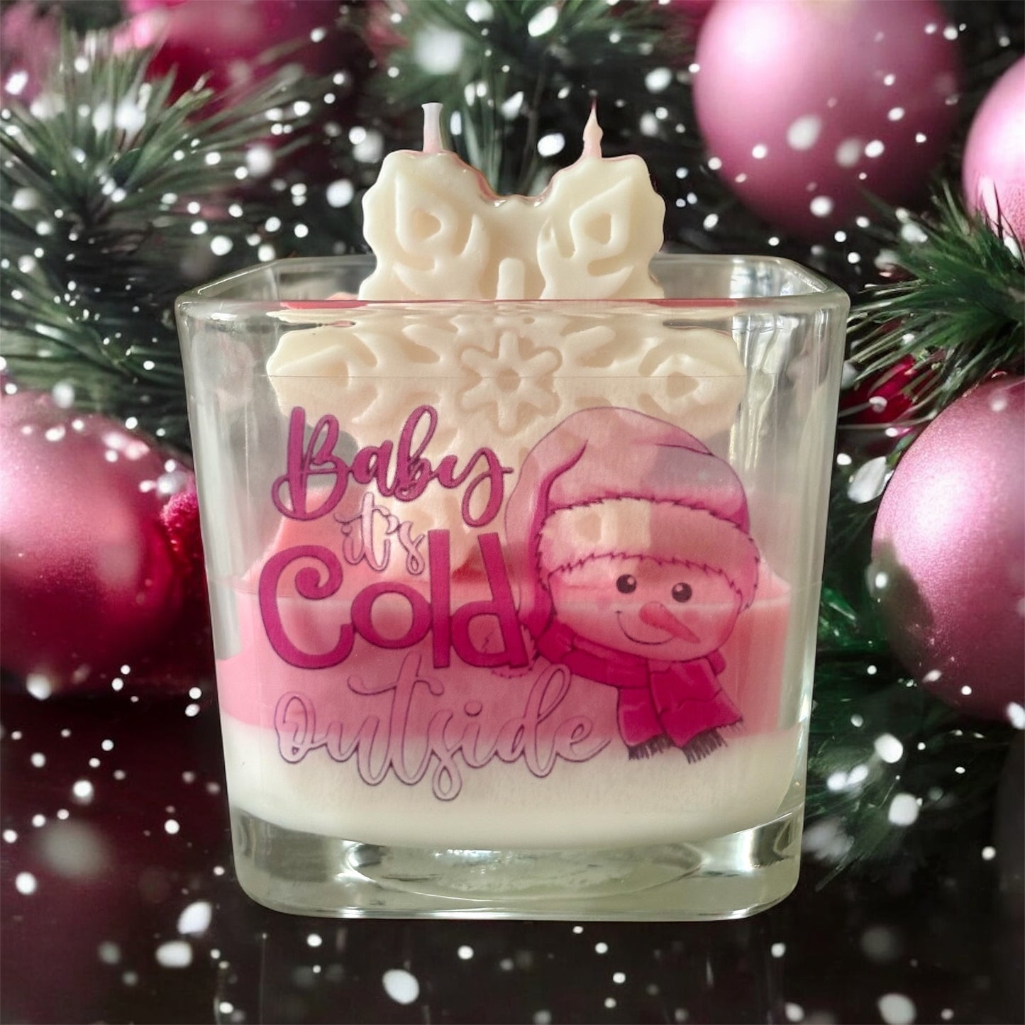 Baby It's Cold Outside Pink Collection Soy Wax Candle