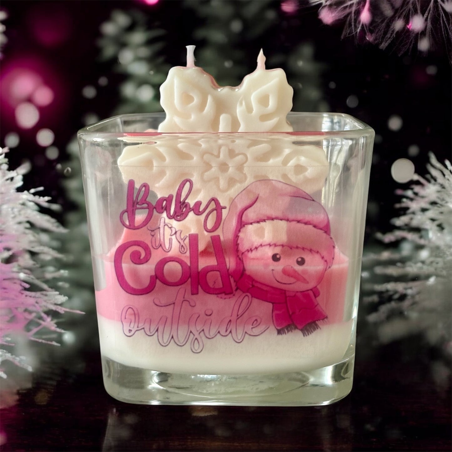 Baby It's Cold Outside Pink Collection Soy Wax Candle