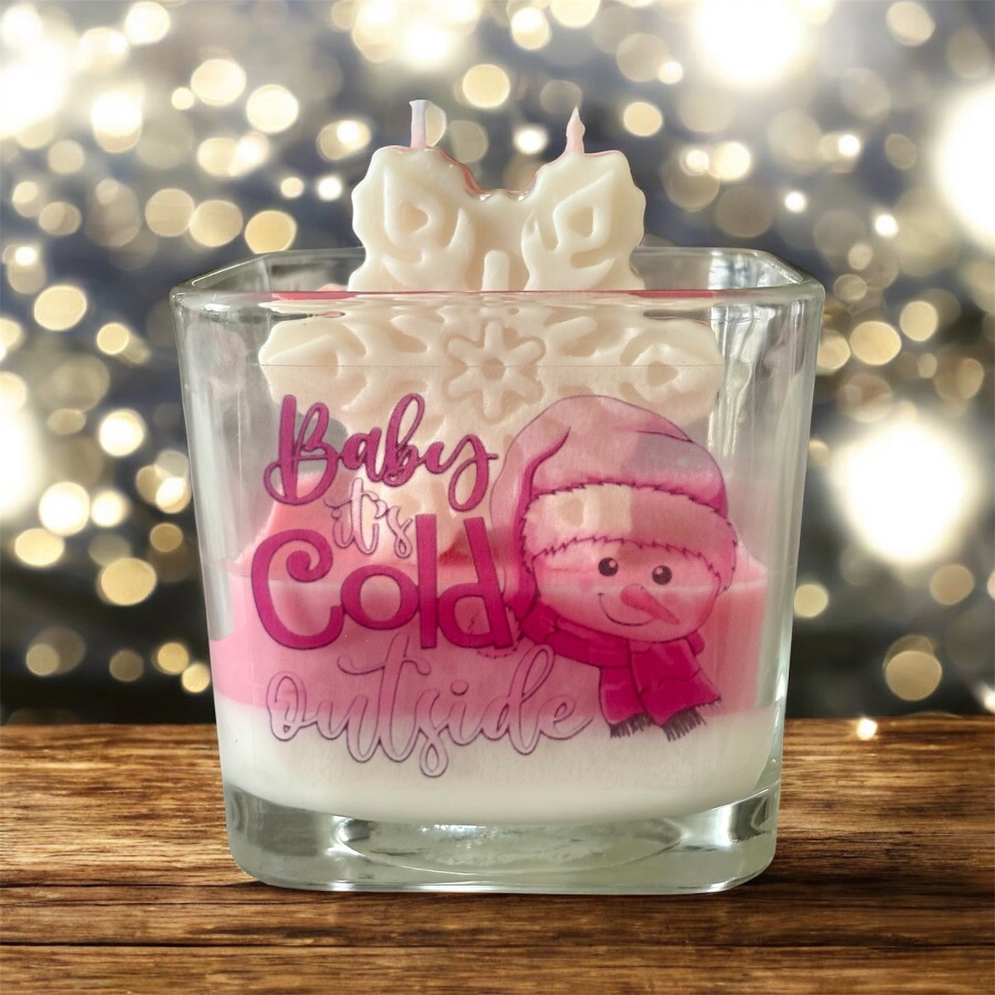 Baby It's Cold Outside Pink Collection Soy Wax Candle