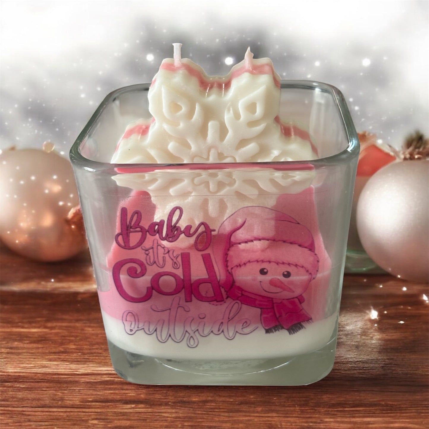 Baby It's Cold Outside Pink Collection Soy Wax Candle