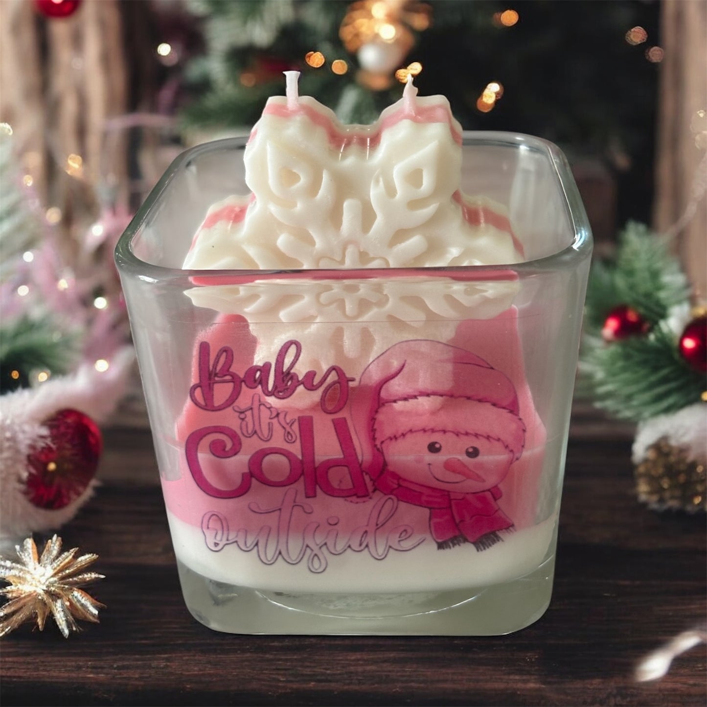 Baby It's Cold Outside Pink Collection Soy Wax Candle