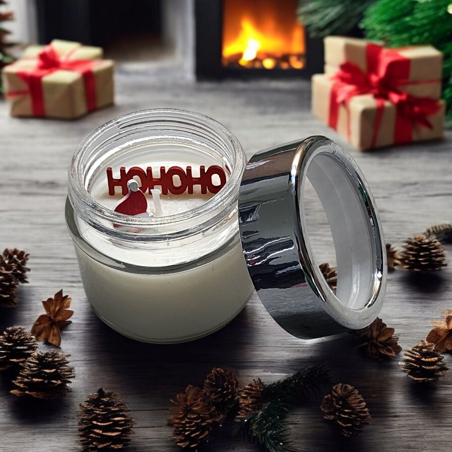 Festive Santa Ho...Ho...Ho... Soy Candle