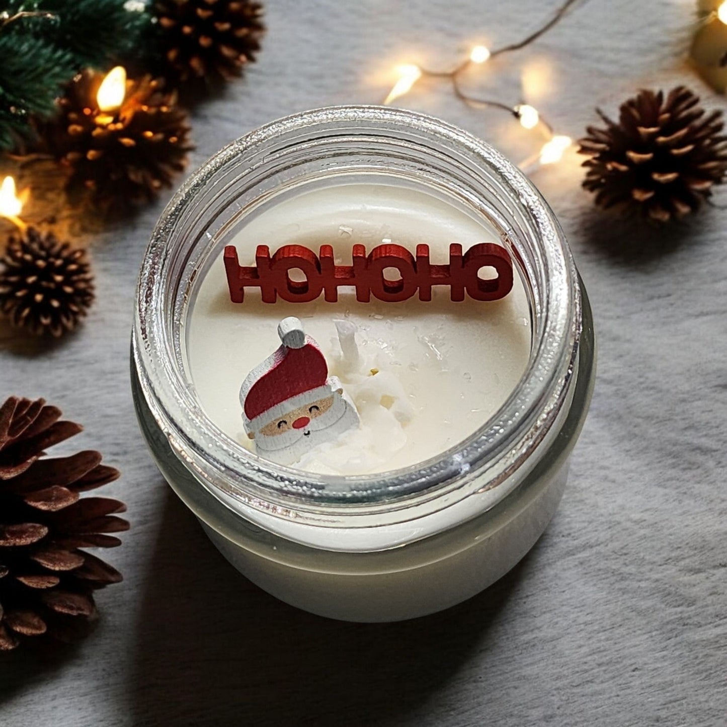 Festive Santa Ho...Ho...Ho... Soy Candle
